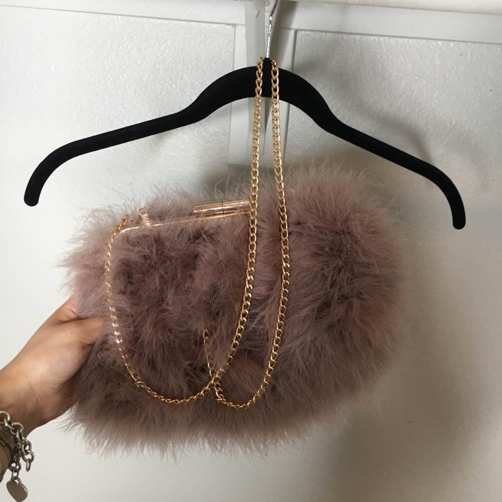 ASOS fluffy faux fur bag, NWOT